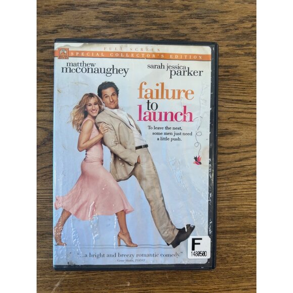 Failure To Launch DVD 2006 Romantic Comedy Movie Matthew McConaughey Pre-Owned - Picture 1 of 4